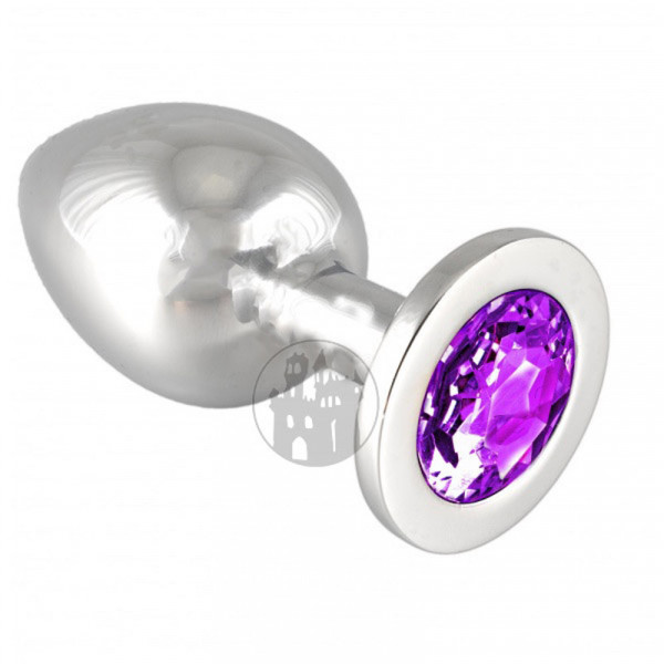 Edelstahl-Buttplug mit lila Kristall (360g) - vergleichen und günstig kaufen Edelstahl-Buttplug mit lila Kristall (360g) - vergleichen und günstig kaufen